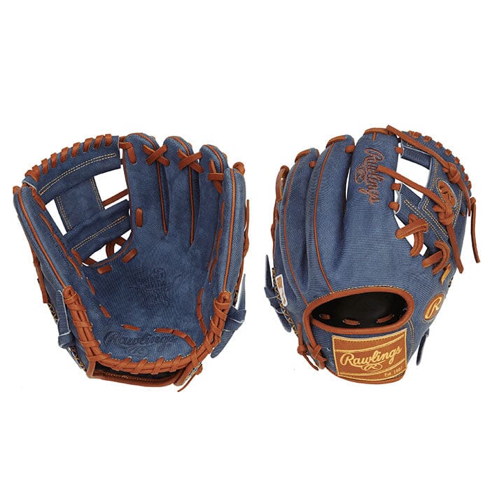 Rawlings Heart-of-the-Hide Denim Edition 11.5” Baseball Glove: PRO204-2D Equipment Rawlings