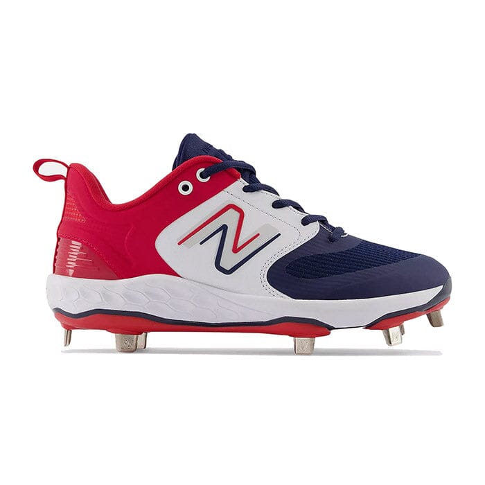 New Balance Fresh Foam X Velo v3 Metal Women's Cleat New Balance 6 Red-White-Blue 