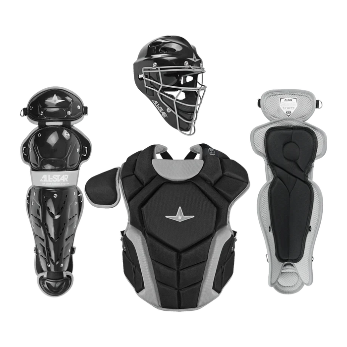 All-Star Top Star Series Baseball Catcher’s Set Ages 7-9: CKCC-TS-79 Equipment All-Star Black