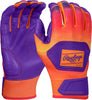 2025 Rawlings Workhorse® Funburst Adult Baseball Batting Gloves: WH25BG Purple-Orange