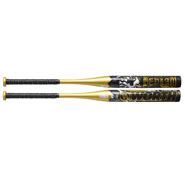 2025 Worth Bedlam Gold 13 Inch USSSA Slowpitch Softball Bat: WSU5BEDG1L Bats Worth
