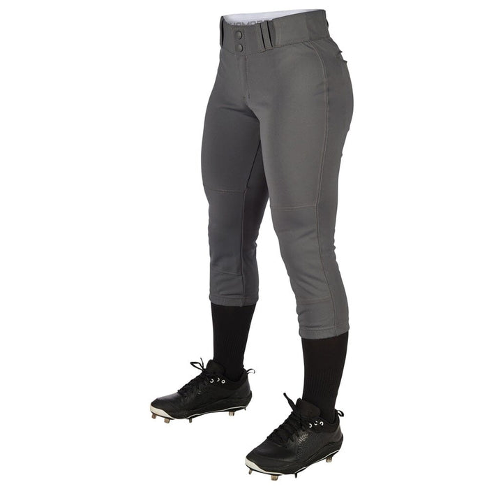 Champro Womens/Girls Tournament Low Rise Solid Pants: BP11 Apparel Champro Graphite Adult Large