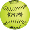 AD Starr Tattoo 12 Inch 44-400 NSA ICON Slowpitch Softball - One Dozen: NT1244PC Balls AD Starr One Dozen (12 Balls) 