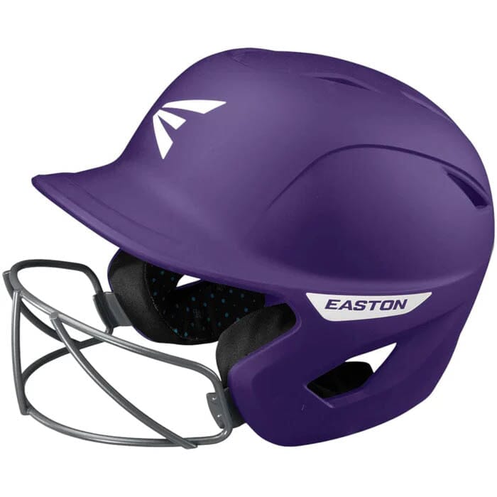 Easton Ghost Solid Matte Fastpitch Softball Batting Helmet With Mask M-L: A168553 Equipment Easton Purple Medium-Large 