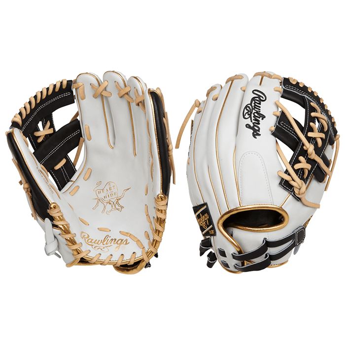 Rawlings Heart of the Hide Fastpitch Softball Glove 12”: RPRO120SB-32W Equipment Rawlings
