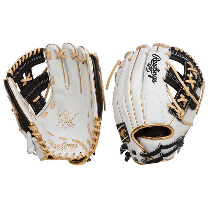 Rawlings Heart of the Hide Fastpitch Softball Glove 12”: RPRO120SB-32W Equipment Rawlings 