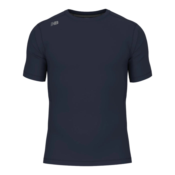 New Balance Pace Short Sleeve Top: TMMT768 Apparel New Balance Small Navy