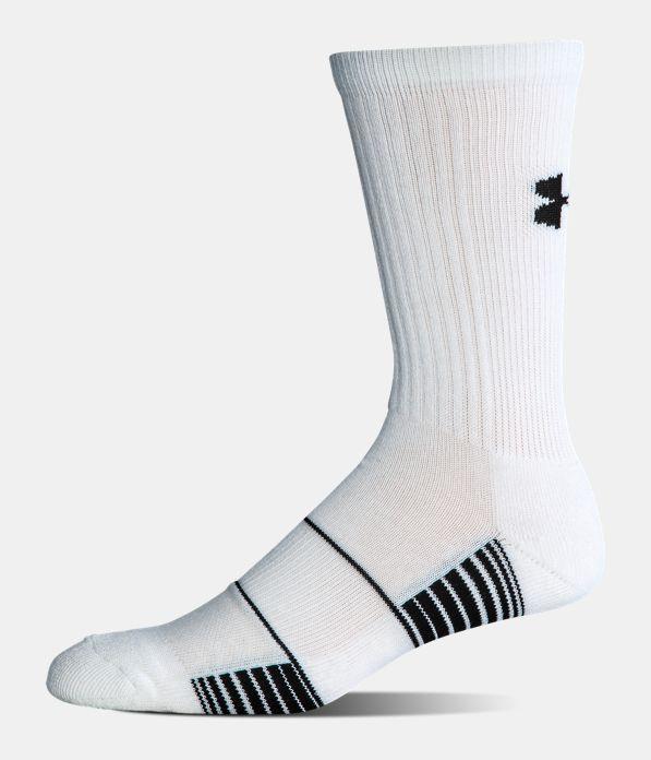 Under Armour Team Crew Socks: 1270242 Apparel Under Armour XL White 