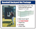 JUGS Baseball Backyard Net Package Training & Field JUGS 
