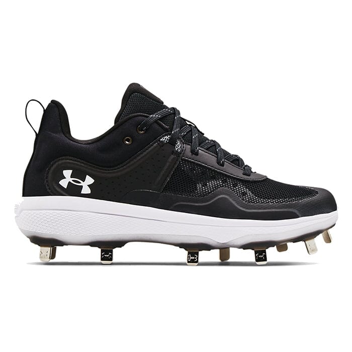 Under Armour Women's UA Glyde MT Softball Cleats: 3024328 Footwear Under Armour 6 Black 