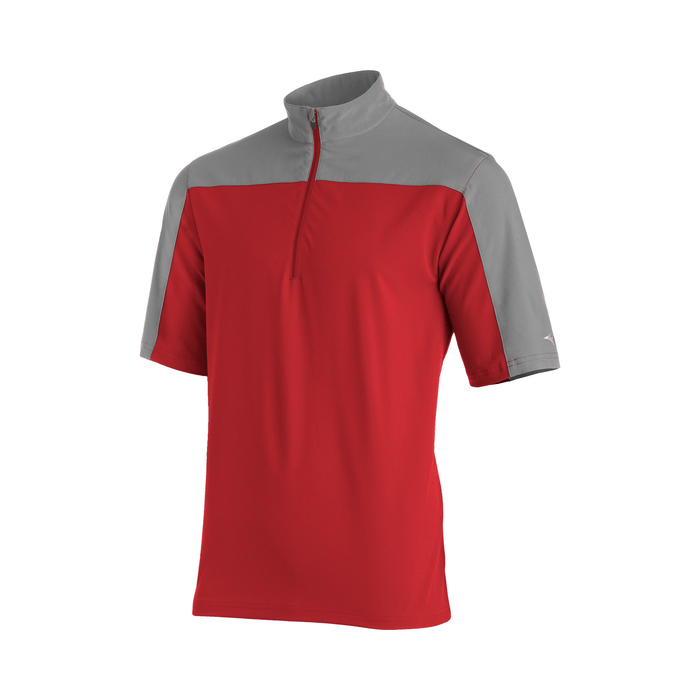 Mizuno Youth Comp Short Sleeve Batting Jacket: 350664 Apparel Mizuno Red Medium 