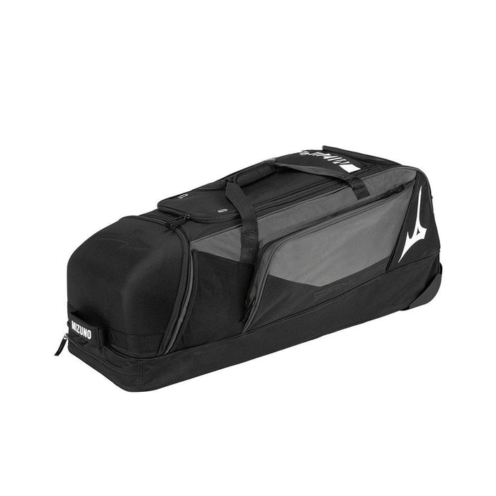 Mizuno Samurai Catcher's Wheel Bag X: 360295 Equipment Mizuno Charcoal
