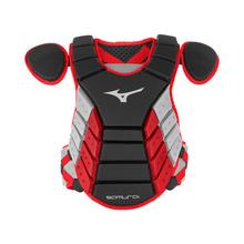 Mizuno Samurai Baseball Chest Protector Equipment Mizuno 16" Black-Red 