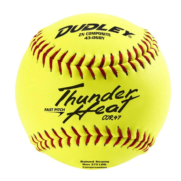 Dudley 12 Inch ZN Fastpitch Practice Softballs .47-375 No Logo - One Dozen: : 43068Y Balls Dudley 