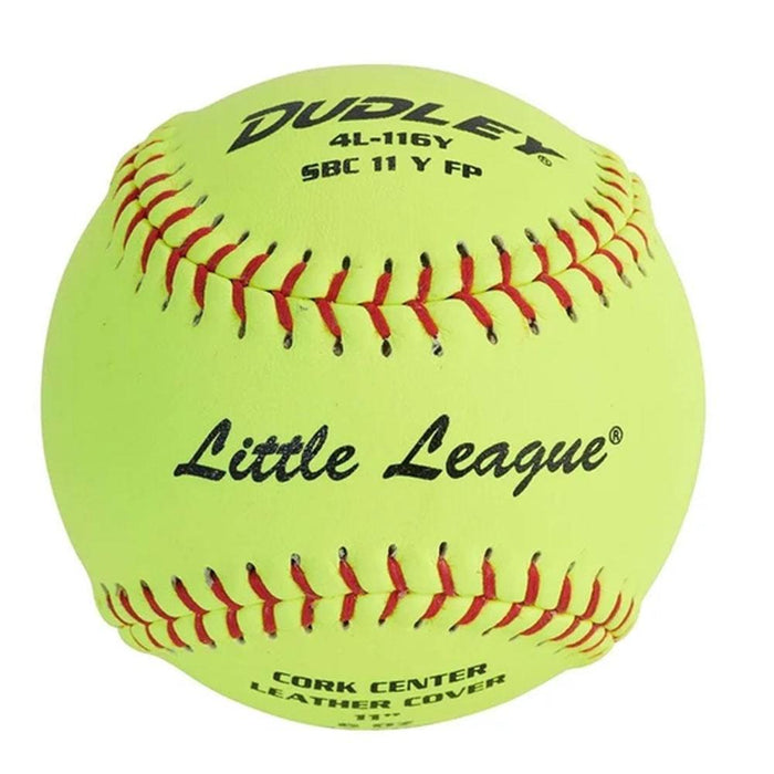 Dudley Leather Little League 11" .47- 375 Fastpitch Softball - One Dozen: 4L116Y Balls Dudley 