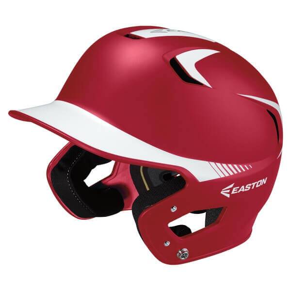 Easton Z5 Senior Grip Two Tone Matte Batting Helmet: A168095 Equipment Easton Red-White