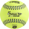 Worth Super Platinum Dot EXTREME Batting Practice Softballs (Dozen): BPX12U