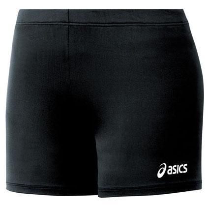 Asics 4 Inch Spandex Court Short: BT936 Volleyballs Asics Black XXS 