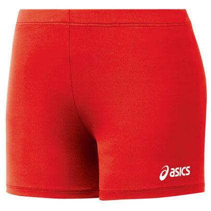 Asics 4 Inch Spandex Court Short: BT936 Volleyballs Asics Red XXS 