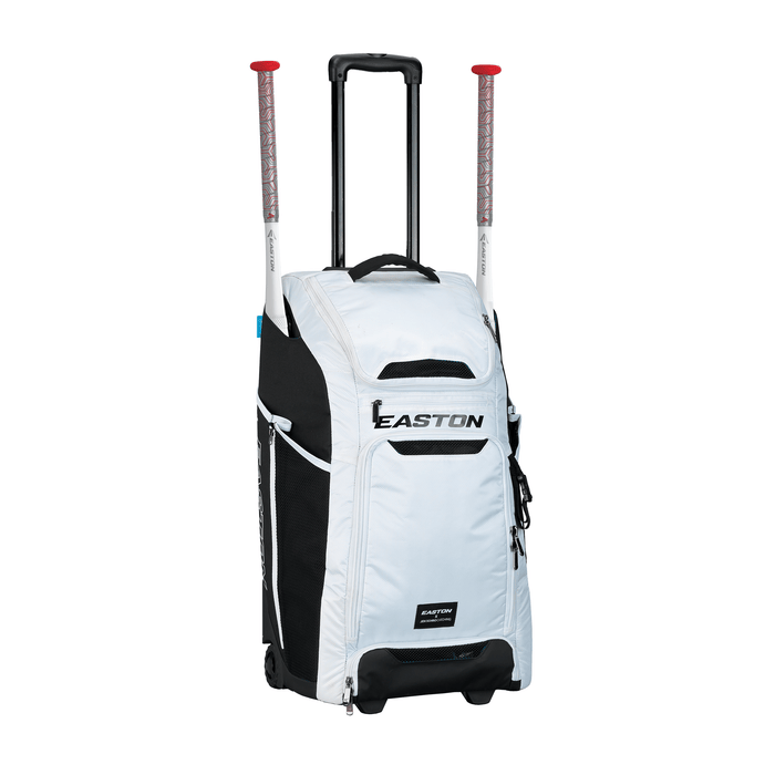 Easton Catcher's Wheeled Bag Equipment Easton White 