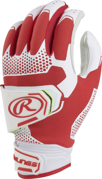 Rawlings Workhorse® Pro Fastpitch Batting Gloves: FP2PBG Equipment Rawlings Small Red 