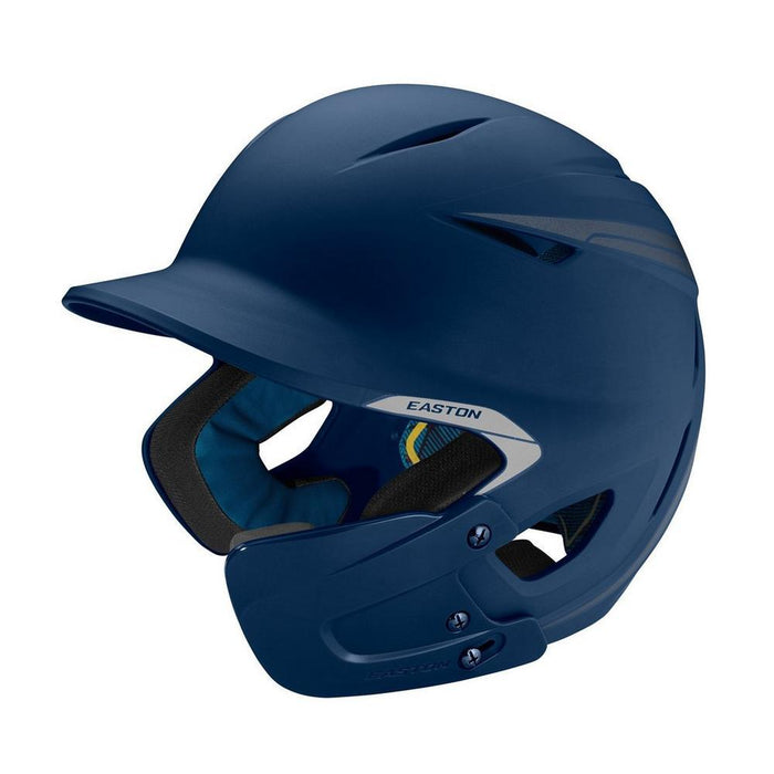 Easton Pro X Matte Junior with Jaw Guard: A168521 Equipment Easton Navy Left-Hand Batter 