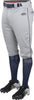 Rawlings Launch Piped Knicker Pant Adult: LNCHKPP Apparel Rawlings Small Gray-Navy 
