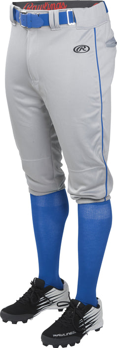 Rawlings Launch Piped Knicker Pant (Youth): YLNCHKPP Apparel Rawlings Small Gray-Royal 