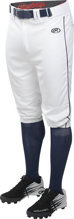 Rawlings Launch Piped Knicker Pant Adult: LNCHKPP Apparel Rawlings Small White-Navy 