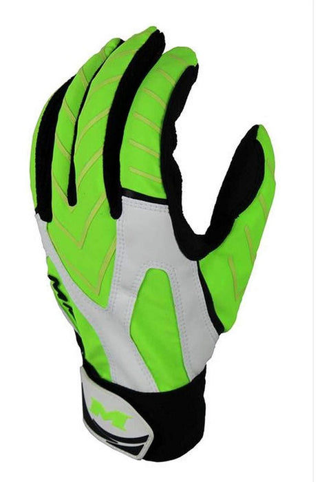 Miken Freak Batting Gloves: MFRKBG Optic Yellow Equipment Miken