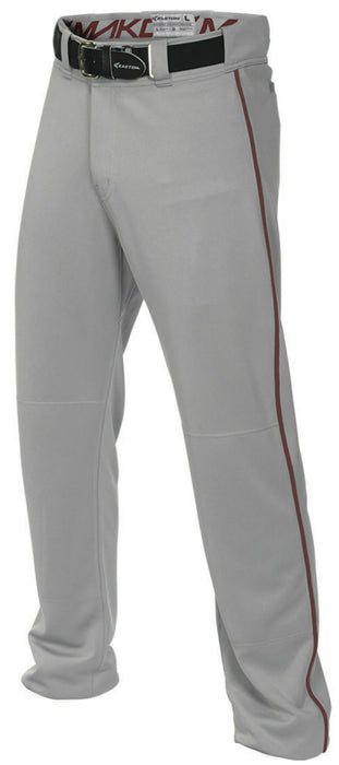 Easton Mako 2 Piped Pant: A167101 Apparel Easton Gray/Maroon XXL
