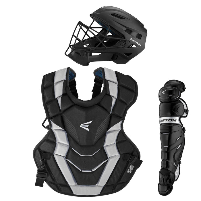 Easton Youth Elite X Boxed Catcher's Set: A165426 Equipment Easton Black-Silver 