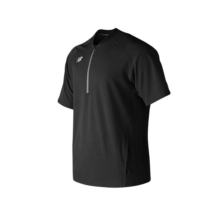 New Balance Short Sleeve 3000 Batting Jacket: MT73706 Apparel New Balance Small Black 