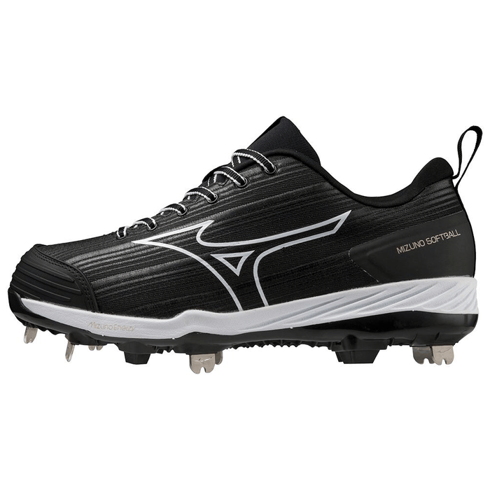 Mizuno Sweep 6 Low Women's Metal Softball Cleats: 320662 Footwear Mizuno 6 Black