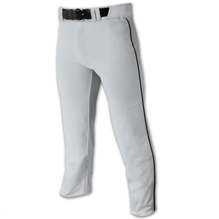 Champro Adult Triple Crown Piped Pant: BP91UA Apparel Champro Gray/Black XXL 