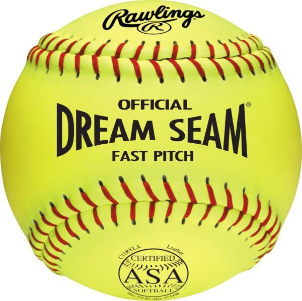 Rawlings Dream Seam Fastpitch 11 Inch USA (ASA) Ball - One Dozen: C11RYLA Balls Rawlings 