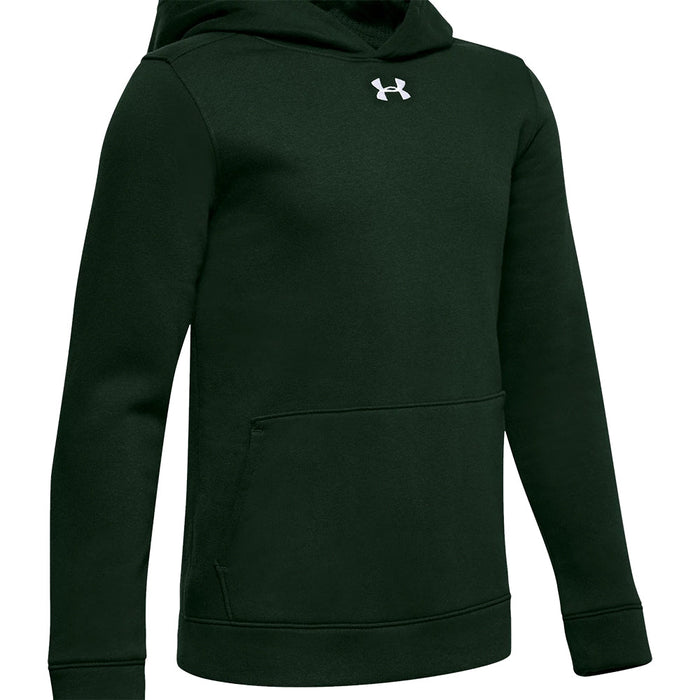 Under Armour Youth UA Hustle Fleece Hoodie Apparel Under Armour Small Dark Green 