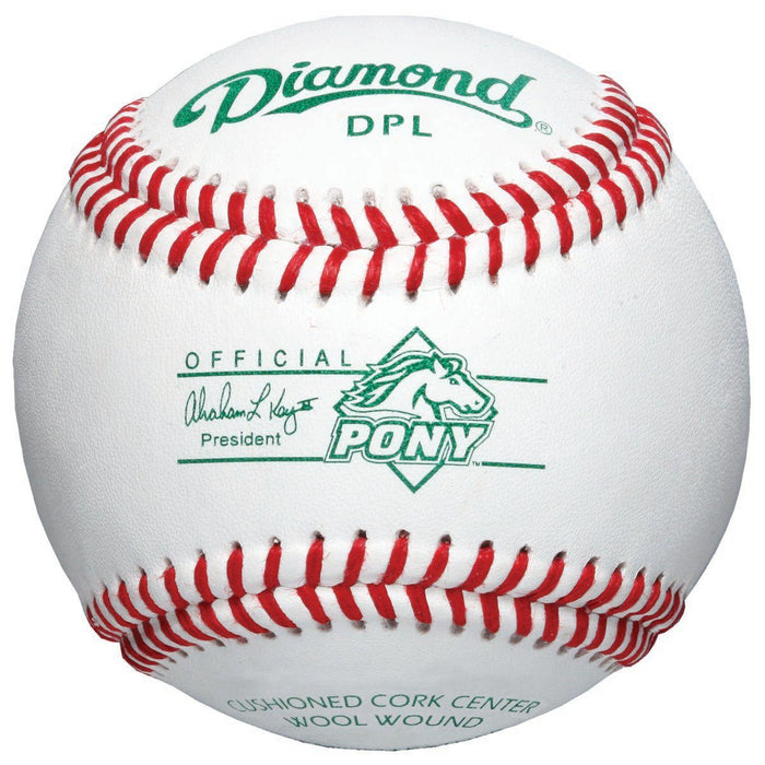 Diamond Tournament Grade Pony League Baseball (Dozen): DPL Balls Diamond 
