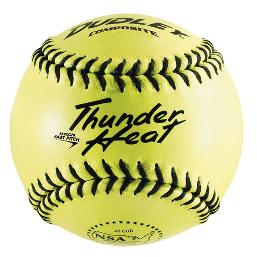 Dudley Thunder Heat NSA Fastpitch 12 Inch Composite Practice Ball - One Dozen: 4E905Y Balls Dudley