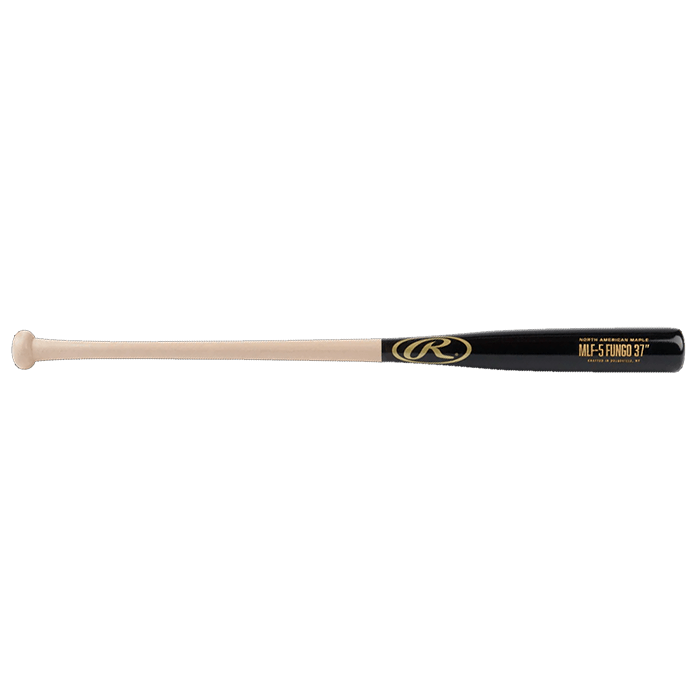 Rawlings 37 Inch MLF5 Maple Fungo Bat: MLF5 Bats Rawlings Black-Natural 