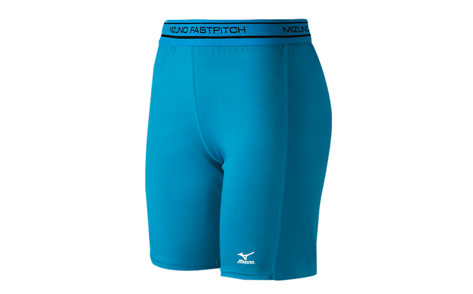 Mizuno Women's Low Rise Compression Sliding Short: 350545 Apparel Mizuno Blue Large 