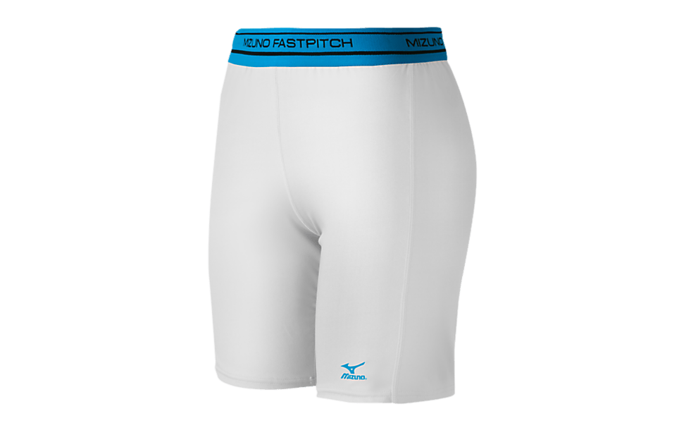 Mizuno Women's Low Rise Compression Sliding Short: 350545 Apparel Mizuno White Large