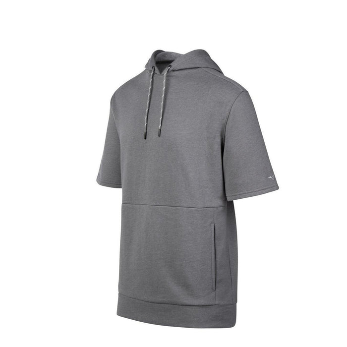 Mizuno Game Time Short Sleeve Hoody: 530076 Apparel Mizuno X-Small Gray 