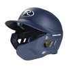 Rawlings Mach Adjust Junior Matte Baseball Batting Helmet with Adjustable Face Guard: MA07J Equipment Rawlings Navy Left Hand Batter 