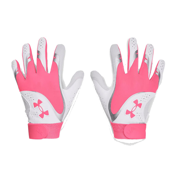 Under Armour Women's UA Radar Batting Gloves Equipment Under Armour Small Pink