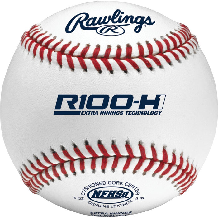 Rawlings R100-H1 NFHS Pro Baseballs (Dozen): R100-H1 Balls Rawlings
