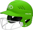 Rawlings Highlighter Fastpitch Helmet - Mask Matte: RCFHLFGM Equipment Rawlings Neon Green 