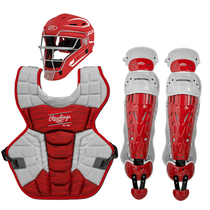 Rawlings Velo 2.0 Catcher’s Equipment Set Intermediate: CSV2I Equipment Rawlings Red-White 