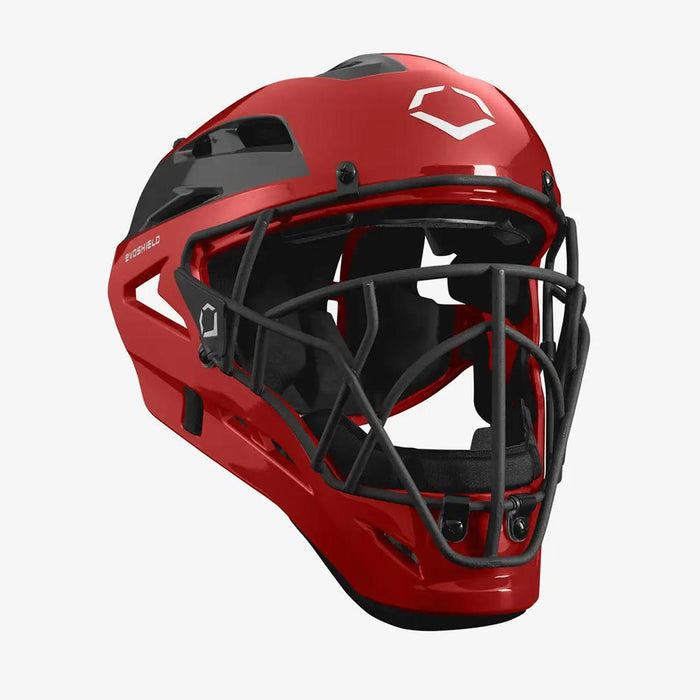 Evoshield PRO-SRZ Adult Catcher’s Helmet: WB57084 Equipment EvoShield Small Scarlet 