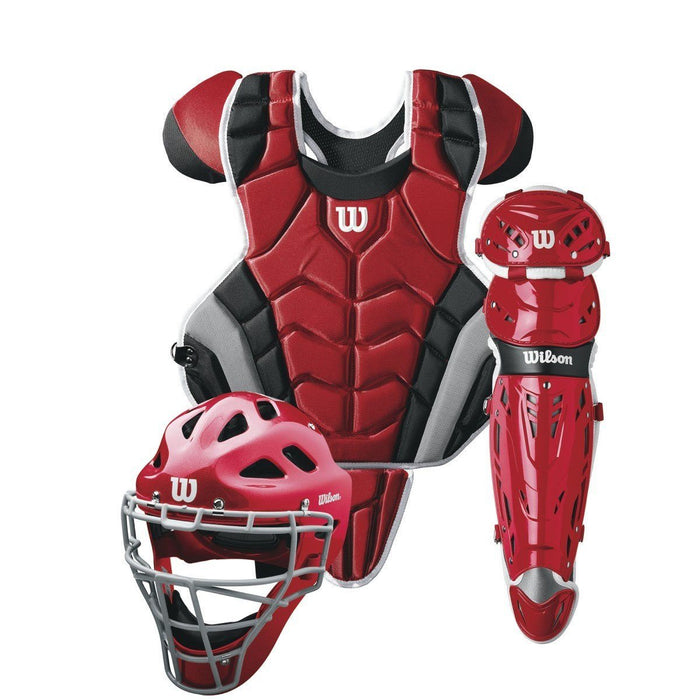 Wilson C1K™ Adult Catcher’s Gear Set (NOCSAE Approved): WTA4603 Equipment Wilson Sporting Goods